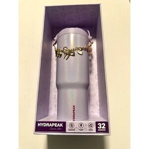 Hydrapeak 32oz Lavender  Teddy Bear Swan Bow Charmed Tumbler Limited Edition NEW
